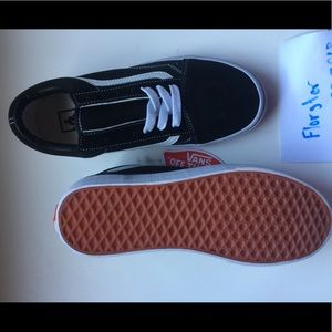 Vans Old Skool School Low Top Black White Sk8 New